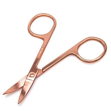 Load image into Gallery viewer, ROSE GOLD LASH &amp; BROW SCISSORS
